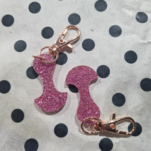 Load image into Gallery viewer, Pink Glitter Trolley Token
