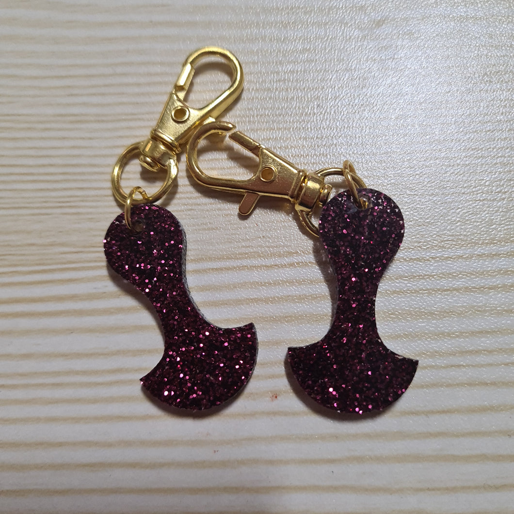 Maroon Glitter Trolley Token