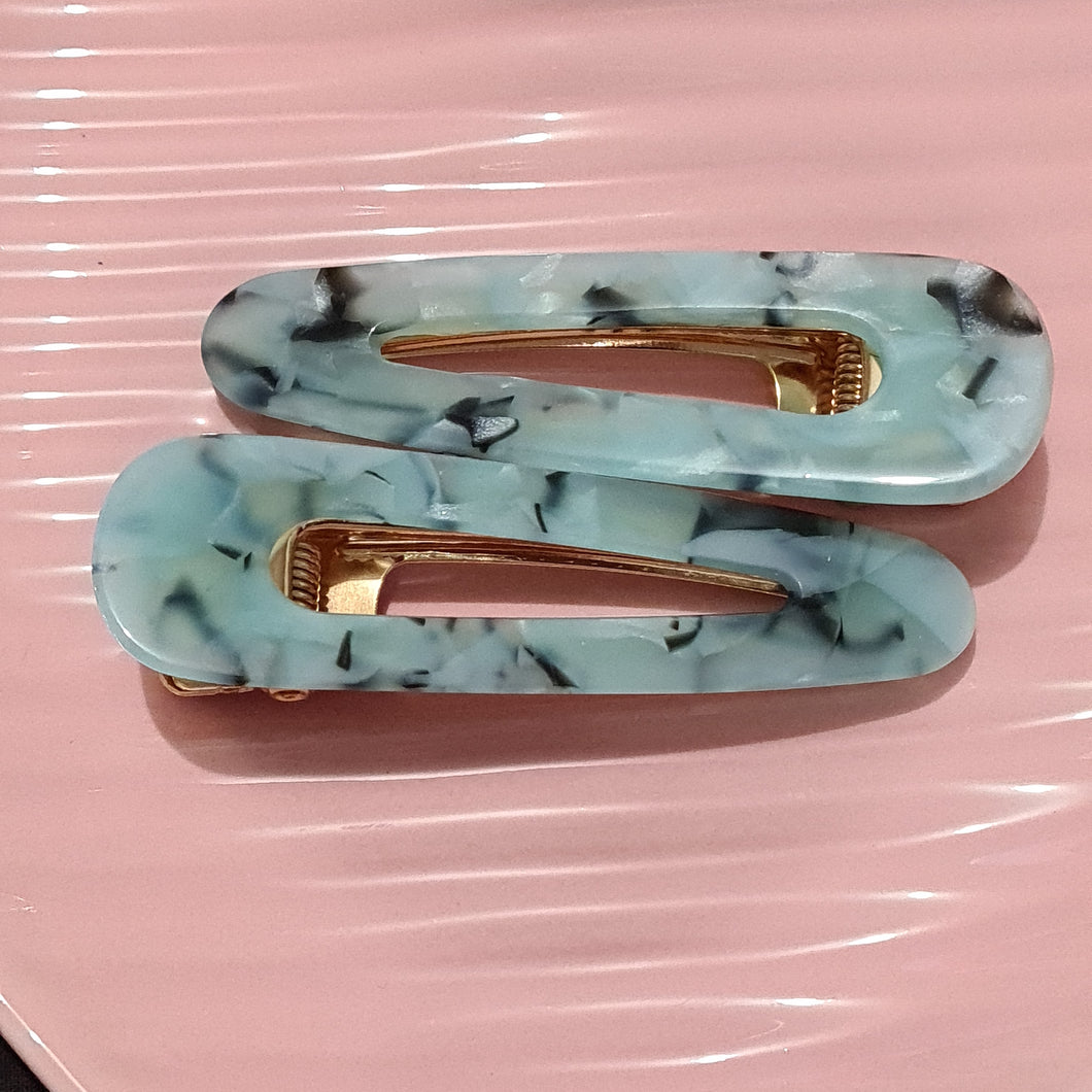Pack of 2 Patterned Hair Clips