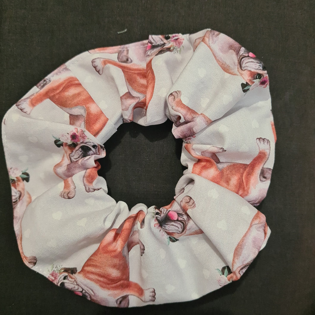 Bulldog Scrunchie