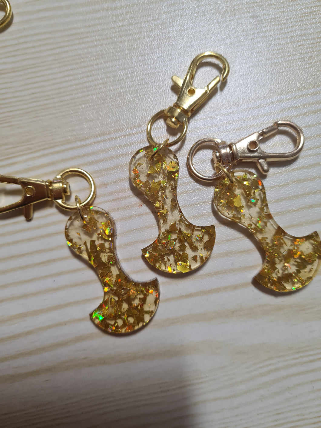 Clear Holo Chunky Gold Trolley Token