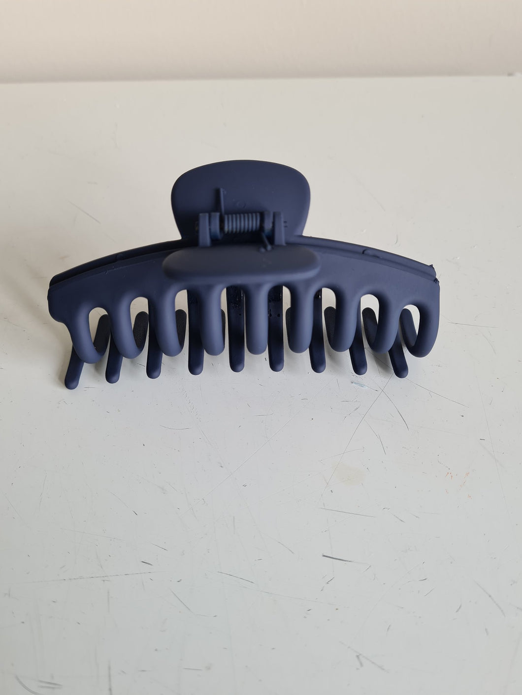 Large Navy Blue Claw Clip