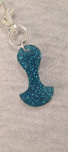 Load image into Gallery viewer, Aqua &amp; Teal Glitter Trolley Token
